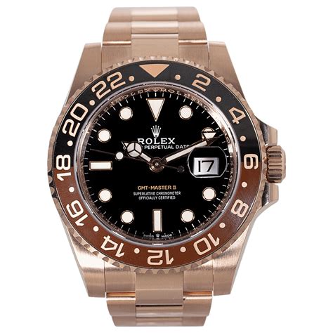 rolex gmt master 2 rose gold stahl|rolex gmt everose gold.